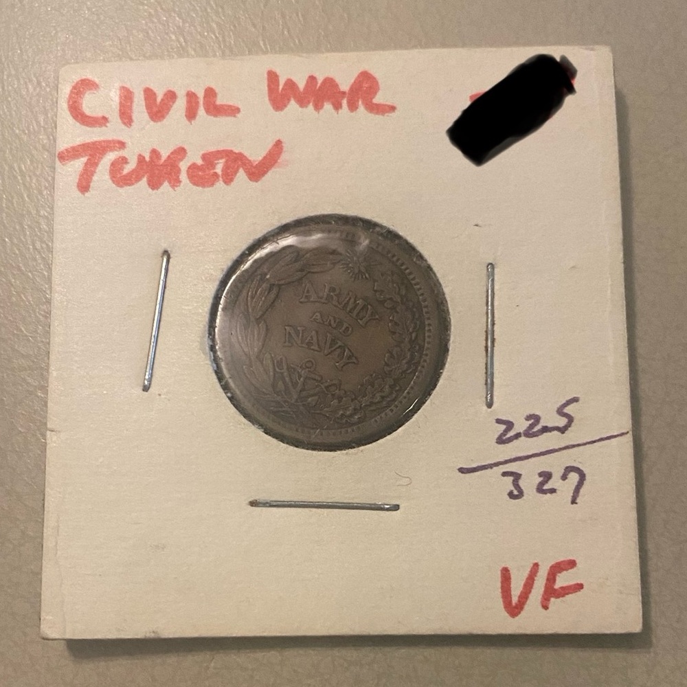 C. 1861-1863 Union Civil War Army & Navy Token